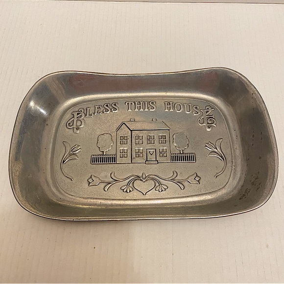 Wilton Other - Wilton Armetale Bless This House Joy, PA. Bread Tray Pewter Vintage.